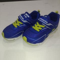 【美品】MOONSTAR SUPERSTAR 青 スニーカー 16.5cmのサムネイル