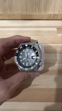 SEIKO5sports 自動巻き時計 シルバー ブラックのサムネイル