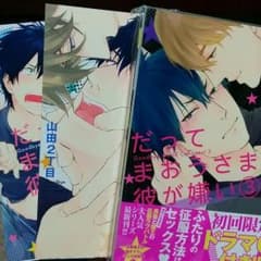 【祐杞様　専用】だってまおうさまは彼が嫌い　3巻セット　山田２丁目　ドラマCD付のサムネイル