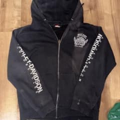 Harley-Davidson ジップアップパーカー スカルロゴのサムネイル