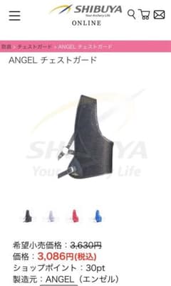 新品未使用  ANGEL チェストガードのサムネイル