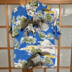 『古典文法 』AVANTI ハワイ シルク アロハシャツ 富士山 鷹 古典文法 様専用』AVANTI ハワイ シルク アロハシャツ 富士山 鷹