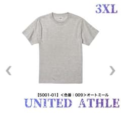UNITED ATHLE 5.6ozハイクオリティTシャツ 3XL オートミール