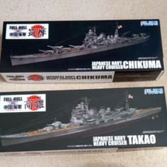 フジミ　筑摩+高雄　1/700 エッチング付きのサムネイル