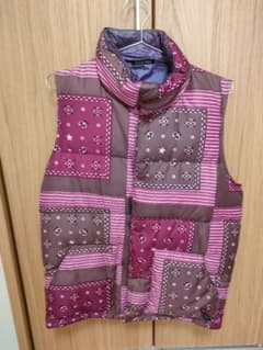 ボヘミアンズ　Bohemians　ダウンベスト　Mサイズ　ペイズリーのサムネイル