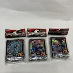 値下げ中！ 遊戯王ラッシュデュエル 参加賞スリーブ 3種セット 1600枚 遊戯王ラッシュデュエルスリーブセット - メルカリ