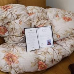ネコさん専用★最高級羽毛布団【アイダーダック】羽毛掛ふとんのサムネイル