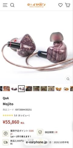 QoA Mojito 有線イヤホン　筐体とイヤーピース欠品 QoA Mojito 有線イヤホン 筐体とイヤーピース欠品 - メルカリ