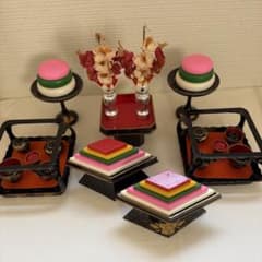 雛人形 お道具 御膳・菱台・高杯・三宝揃 - メルカリ