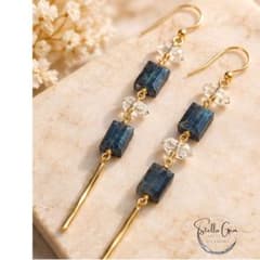 Deep Blue Elegance｜カイヤナイト＆ハーキマーダイヤモンド - 4