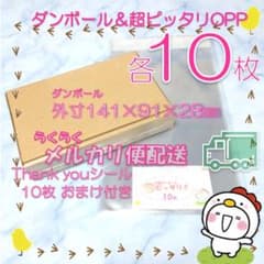 小型ダンボール&超ピッタリOPP 各10枚セット 小物 梱包資材 1216