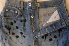 【新品未使用＊タグあり】LilyBrownビーズ装飾付きデニムスカートのサムネイル