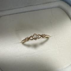 【美品】アガット プリンセスカットダイヤ リング  #12のサムネイル