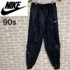 90s 銀タグ NIKE ナイキ ナイロンパンツ ジョガーパンツ ブラック ロゴのサムネイル
