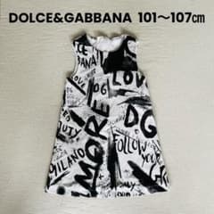Dolce&Gabbana子供100cmドルガバキッズ￼ノースリーブワンピース ドルチェ&ガッバーナ キッズ ノースリーブワンピース 100cm DG - メルカリ