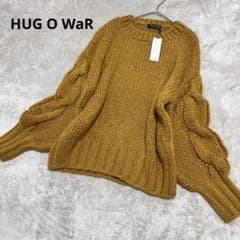 berume　　ハンドニットケーブルプルオーバー　マスタード　モヘヤ berume様専用 ハンドニットケーブルプルオーバー マスタード モヘヤ