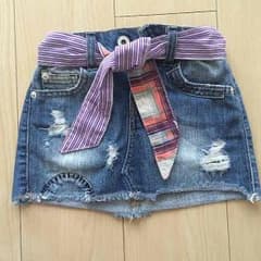10/16までお取り置き とんすけ♡様専用です Zara Kidsデニムスカートのサムネイル