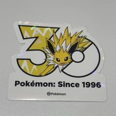 ポケモン 韓国限定 ポケモンストア30周年ロゴステッカー サンダース