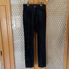 ユニクロ　ハイライズ スキニーフィット ジーンズ デニム　黒 25㌅　古着