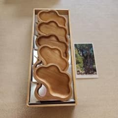 屋久杉 銘々皿 5枚セット 木箱入り - メルカリ