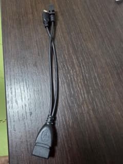 USB TypeA 2股変換アダプター ケーブルEasi Cable OTGのサムネイル