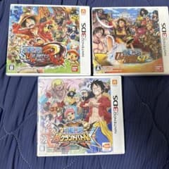 ワンピース 3DS ソフト3本　まとめ売りのサムネイル