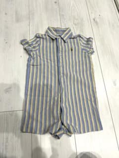 Ralph Lauren ストライプロンパース 80cmのサムネイル