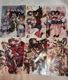 バンドリ　クリアファイル6枚のサムネイル