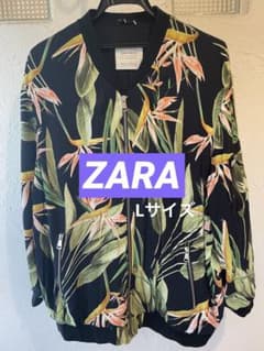 ZARA ボタニカル　ブルゾンのサムネイル