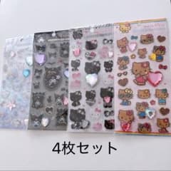 正規品　新品　キラキララインストーンシール　サンリオキャラクターズ　4種セットのサムネイル