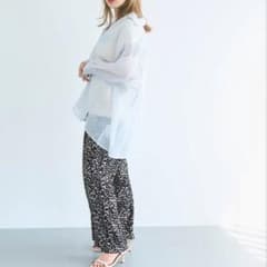 レオパード柄 ワイドパンツ イージーパンツのサムネイル