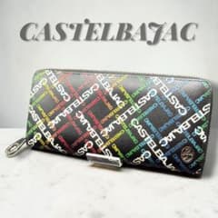 カステルバジャック カルル 長財布 ラウンドジップ モノグラム マルチカラー カステルバジャック カルル 長財布 ラウンドジップ モノグラム マルチ