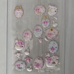 シュガーバニーズ バレエうさプリマうさ ぷくぷくシール ぷっくり