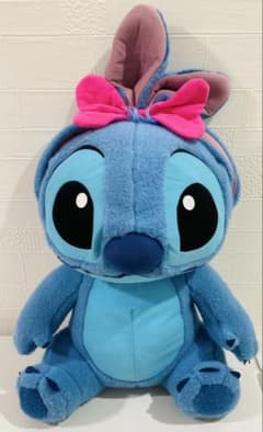 ディズニー　スティッチ　うさ耳むすびV-BIGぬいぐるみ 特大　リボン　BIG