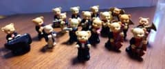 テディベア　くま　置物　オーケストラセット　17体のサムネイル