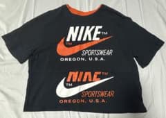 NIKE SPORTSWEAR Tシャツ ブラック オレンジ Mサイズのサムネイル