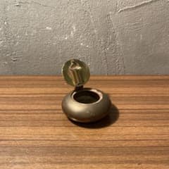 ヴィンテージ 灰皿 真鍮 銅 骨董品 インテリア コレクション 古道具