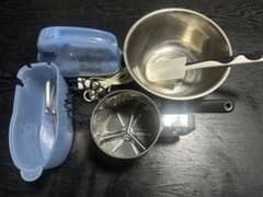 お菓子作り器具 ヘラ ハンドミキサー 粉ふるい器 ボウルのサムネイル