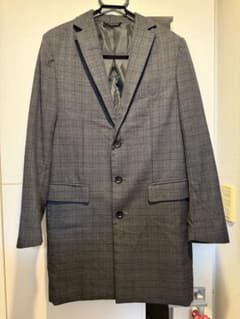 WEGO グレーチェック柄 チェスターコート Mサイズ　アウター　ジャケット