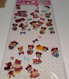 Disney ミニー 透明グリックシール 平成 レトロ