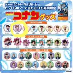 名探偵コナン 灰原哀 缶バッジ くら寿司限定のサムネイル