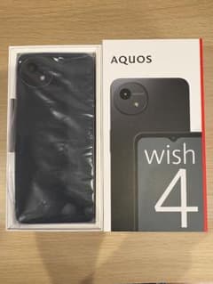 新品未使用】AQUOS wish 4 ブラック - メルカリ