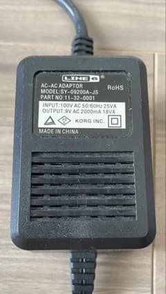 LINE6 ACアダプター 9V 2000mA 18VA KORGのサムネイル