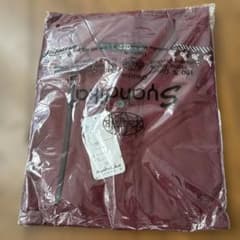 バーガンディ 100%コットン Tシャツ 未使用のサムネイル