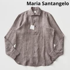 未使用】Maria Santangelo リネン ワンピースカラー シャツ - メルカリ