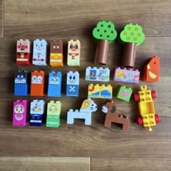 アンパンマン はじめてのブロックワゴン 絵柄ブロックのみのサムネイル
