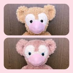 ［ぴっと様専用]ぬいぐるみマスク⭐︎ピンク&水色２枚(ダッフィー サイズ)のサムネイル