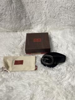 ETRO エトロ 編み込み 本革 レザーメッシュベルト ブラック イタリア製