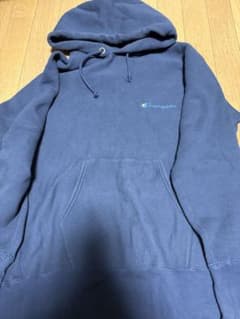 Champion ネイビー フード付きパーカーのサムネイル