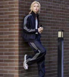  デニム トラックジャケット フィリックス 着用 韓国限定 2XL adidas デニム トラックジャケット フィリックス 着用 韓国限定 2XL